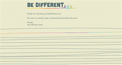 Desktop Screenshot of bedifferent.com