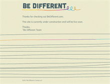 Tablet Screenshot of bedifferent.com
